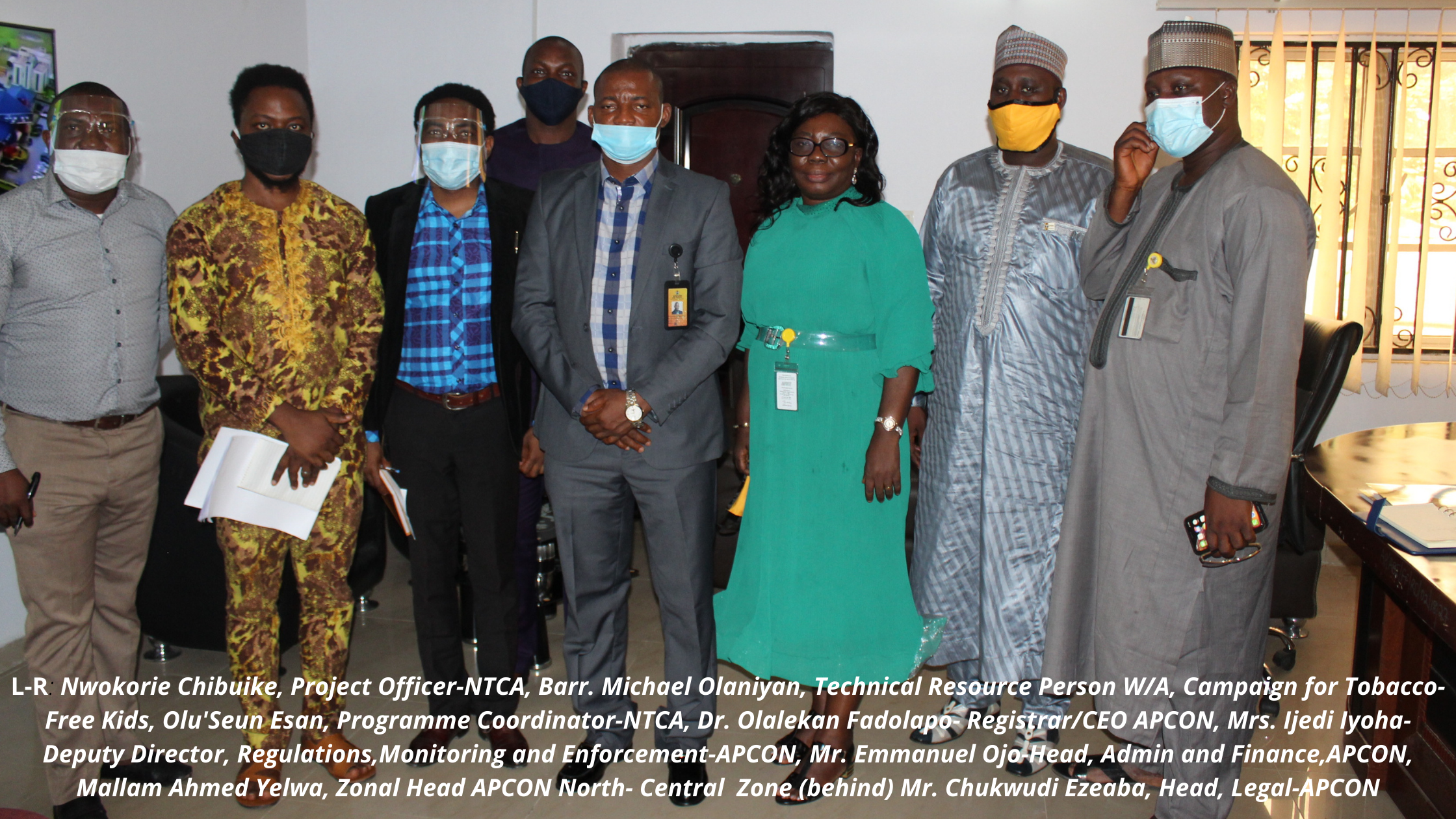 Smoke Free Nollywood: NTCA visits APCON Management